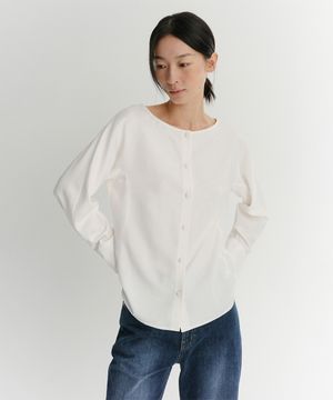 ELMA BOAT NECK BLOUSE (IVORY)