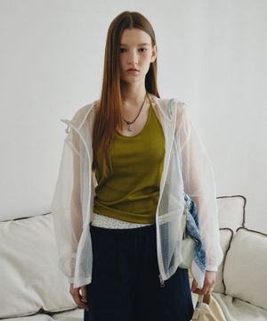 플레어 후디드 윈드 브레이커 화이트 MDJP027WHITE