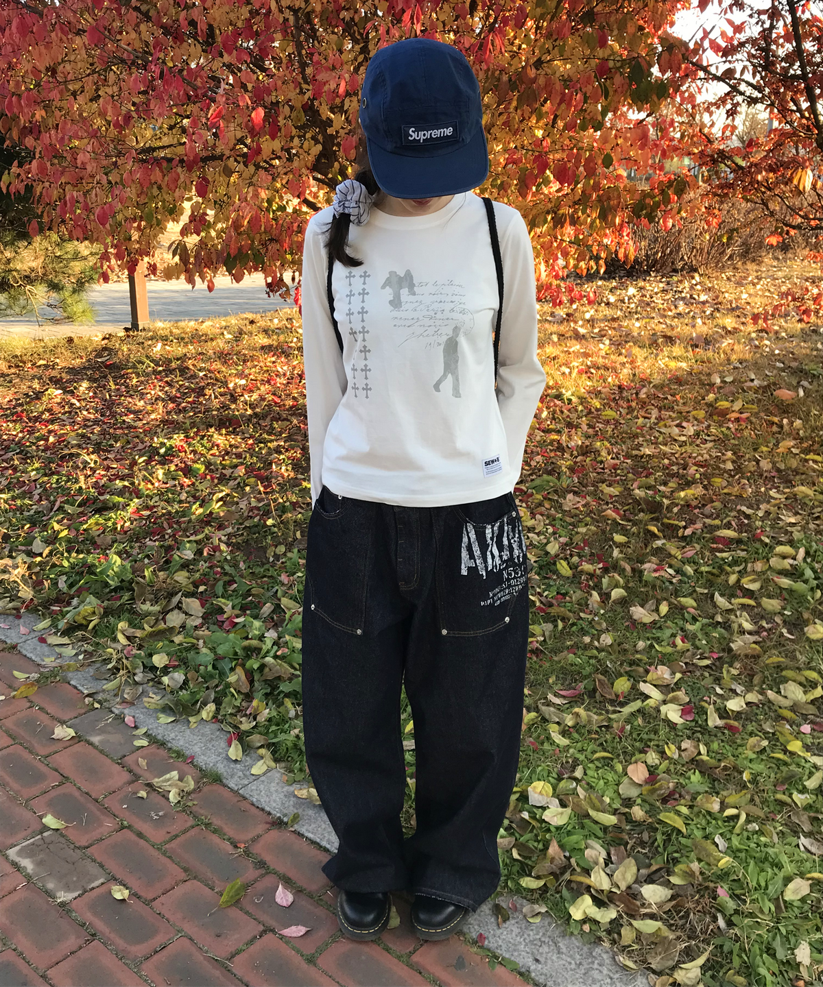 쏘비(SEW-B) 세미크롭 walking 긴팔티