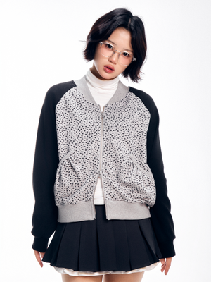 플라워 나그랑 투웨이 집업 - 그레이