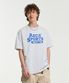 COLOR CHAIN STITCH AECA SPORTS HALF SLEEVE TEE-LIGHT GREY