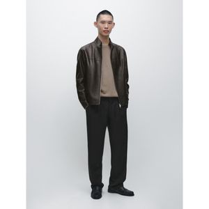 디스트레스드 이펙트 나파 레더 재킷