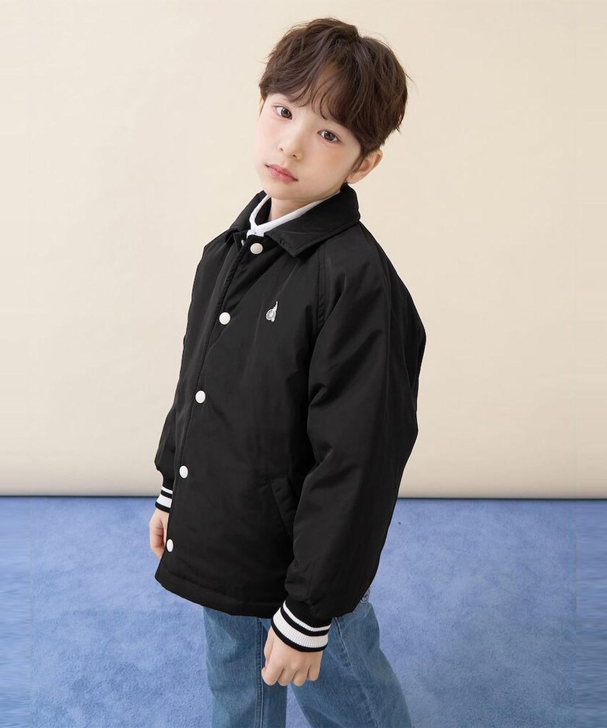 빈폴 키즈(BEANPOLE KIDS) 코치 패딩 점퍼  블랙 (BI6138U055)