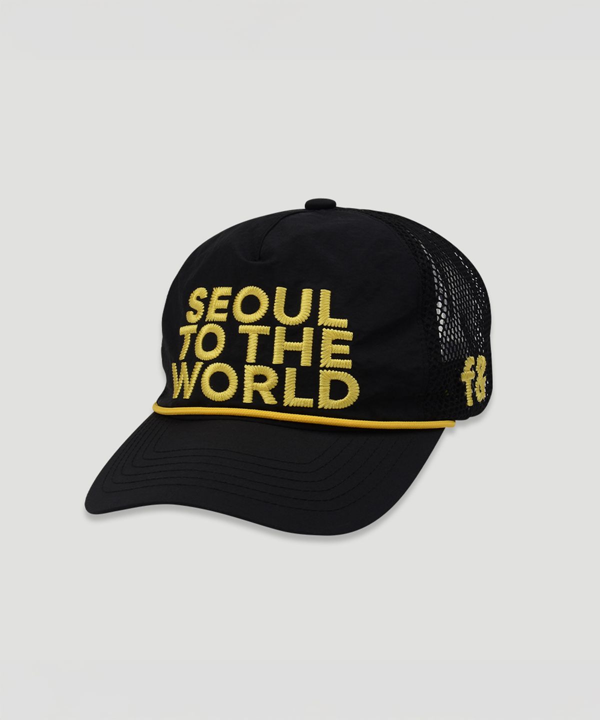프루앤(FRUAND) FRU& NEEDLE POINT MIX MASH CAP_YELLOW&BLACK