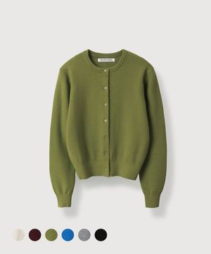 (woman) 에센셜 무드 크롭 라운드 가디건_6Color