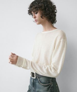 라이트웨이트 울 린넨 블렌드 티셔츠