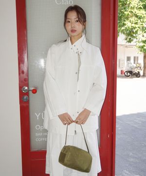 (woman) 필드 해링턴 하프 야상_White