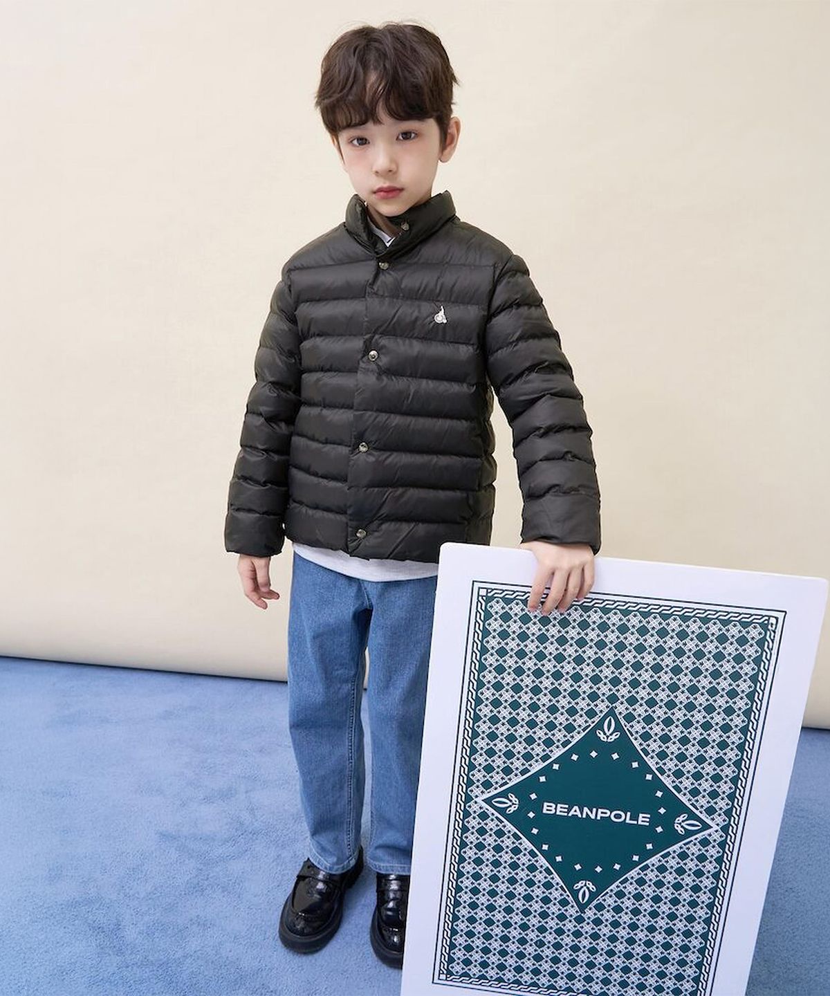 빈폴 키즈(BEANPOLE KIDS) 경량패딩점퍼  블랙 (BI6138U935)