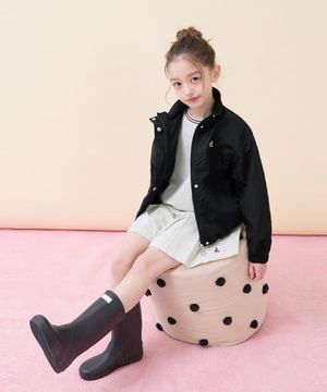 여아 경량 글로시점퍼  블랙 (BI6239G015)