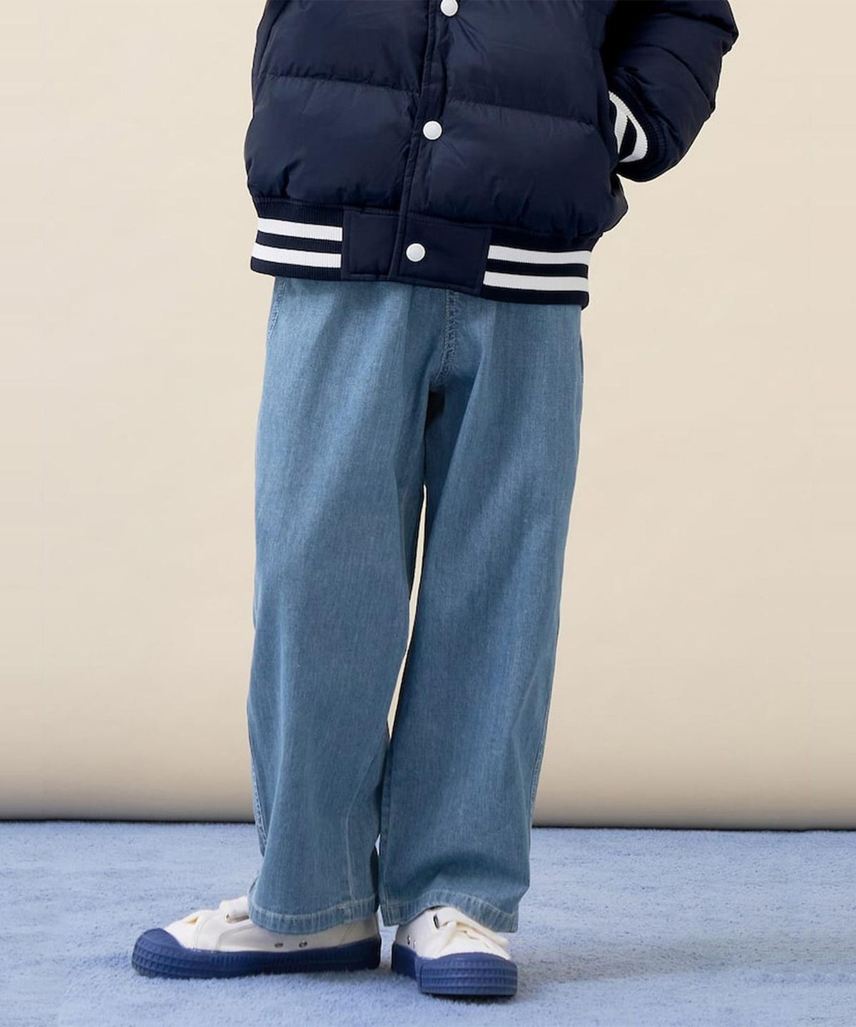 빈폴 키즈(BEANPOLE KIDS) 간절기 커브드 데님 팬츠  스카이 블루 (BI6221U90Q) (BI6221U90Q)
