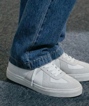 [SECOND.A] 심플 화이트솔 독일군 스니커즈 2NDF2600W [WHITE]