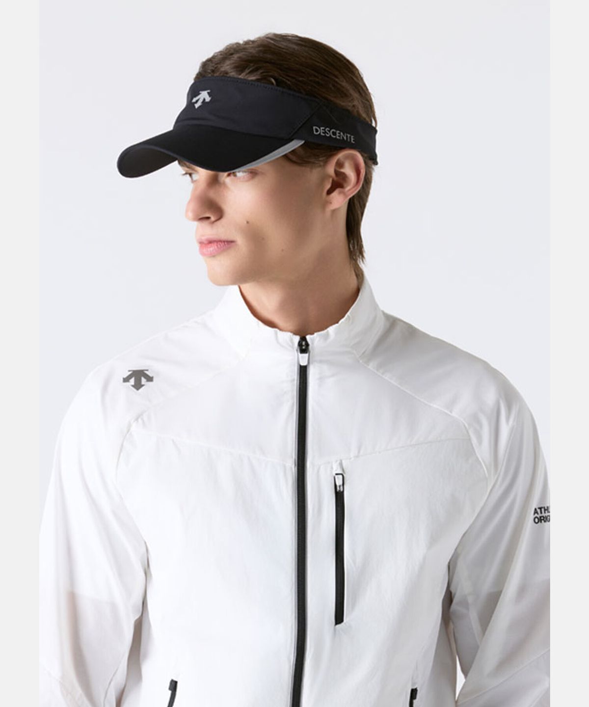 데상트(DESCENTE) 러닝 선바이저 블랙 SR123RCP13