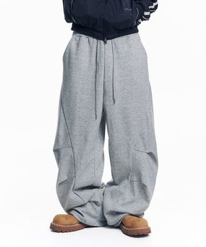 스트럭쳐 커브드 스웻 팬츠 - 그레이