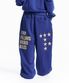 스타 레터링 패치 스웻 팬츠 - 블루