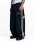 스타 파이핑 트랙 벌룬 스웻 팬츠 - 블랙