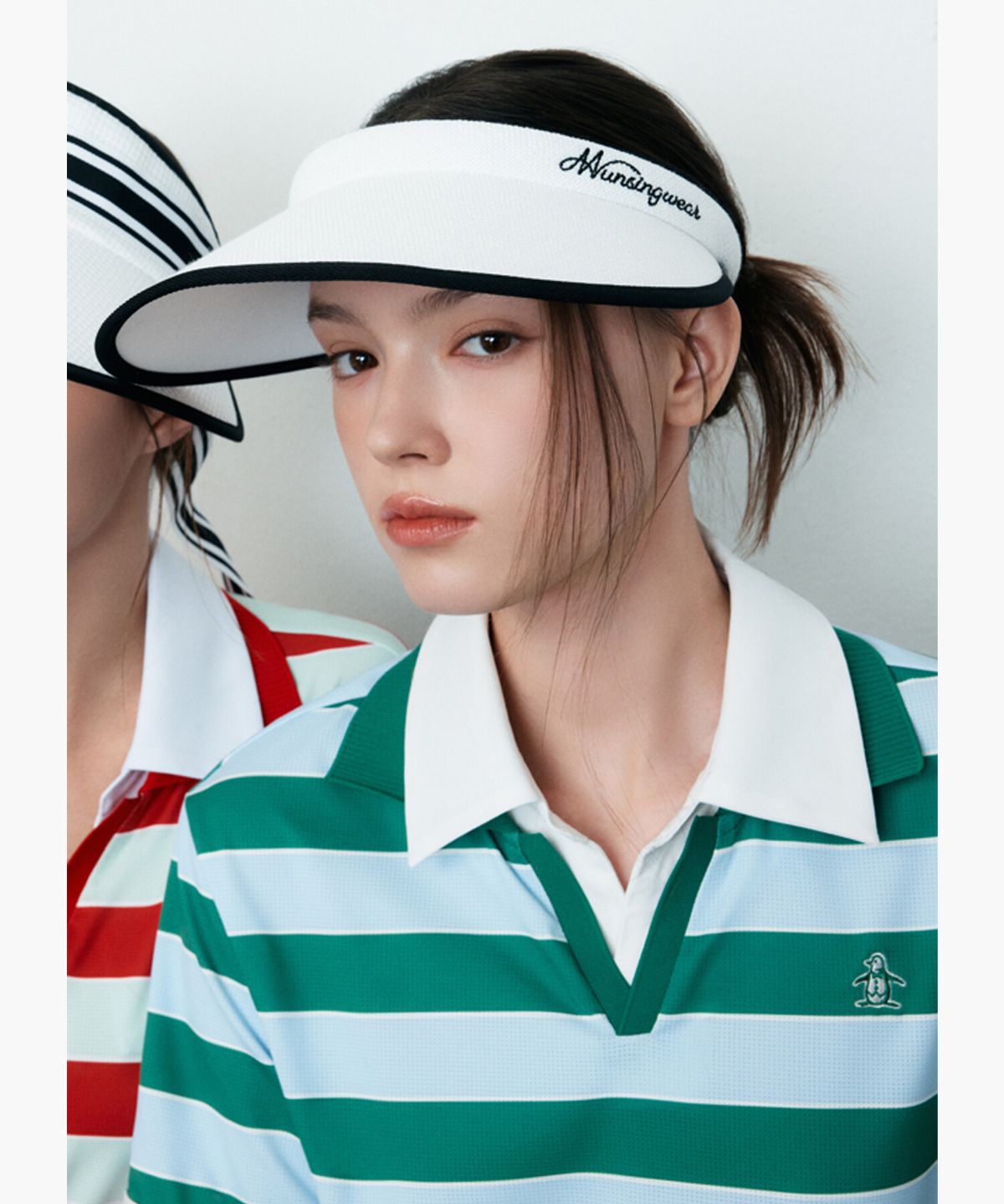 먼싱웨어(MUNSINGWEAR) 여성 클립 바이저 화이트 MR122LCP33