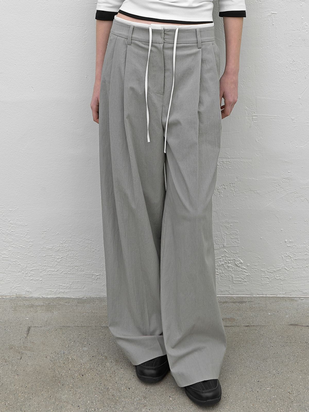 아틀리에 나인(ATELIER NAIN) DOUBLE WAIST TWO TUCK PANTS (PT-5759)