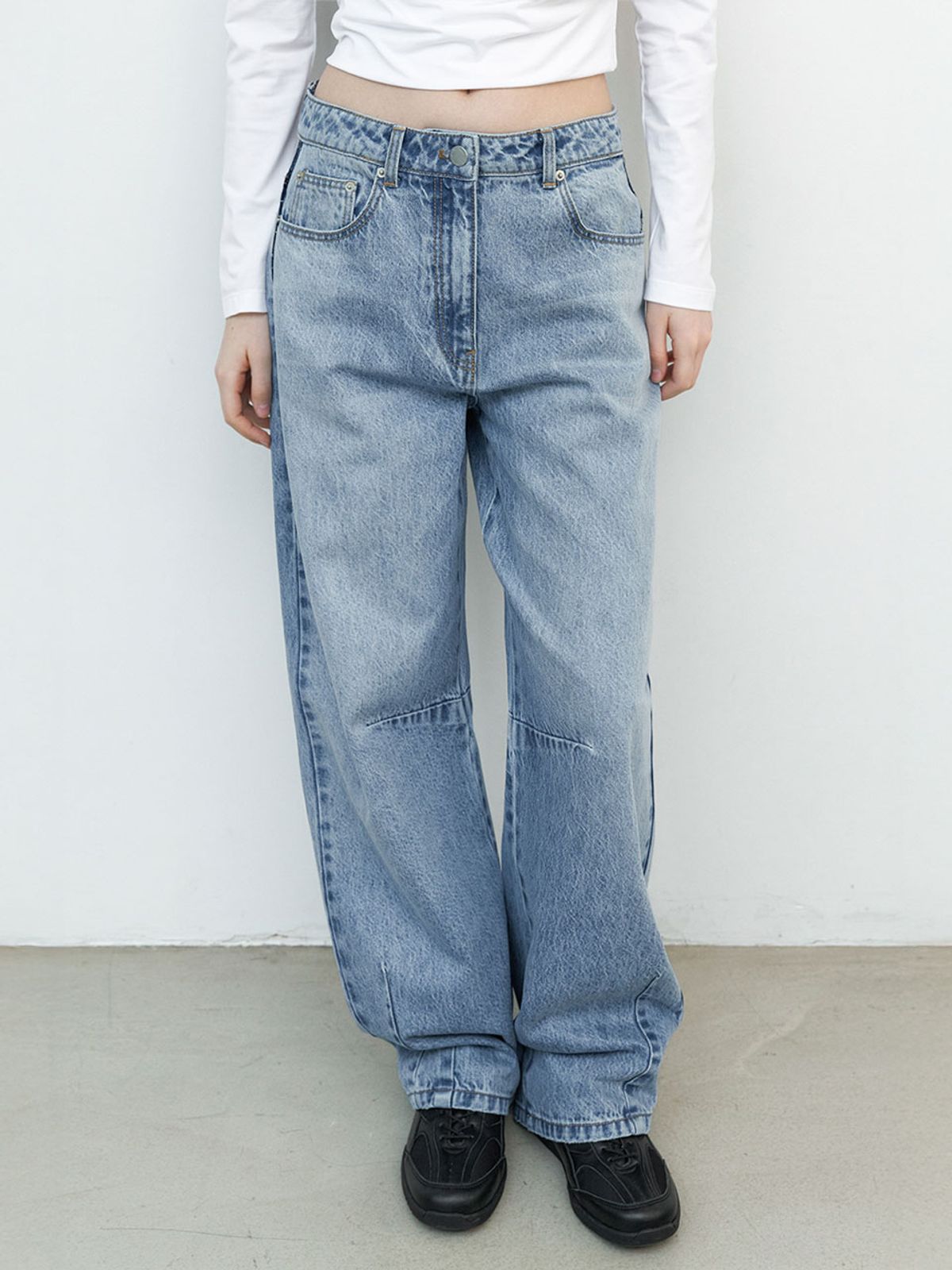 아틀리에 나인(ATELIER NAIN) CURVED BALLON DENIM PANTS (PT-5746)