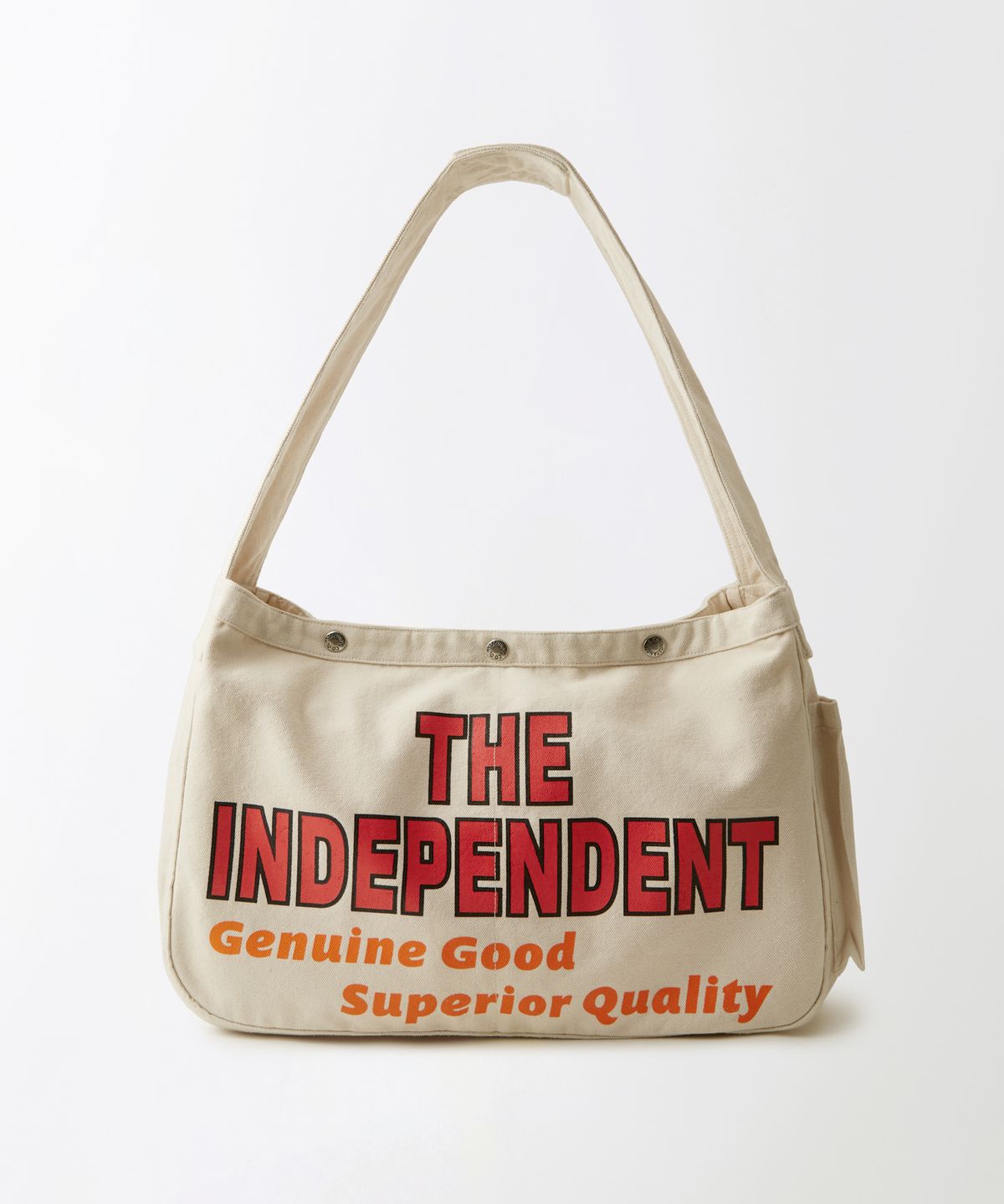 아웃스탠딩(OUTSTANDING) NEWSPAPER BAG(INDEPENDENT)_ECRU