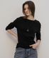 Modal basic slim t-shirt_Black