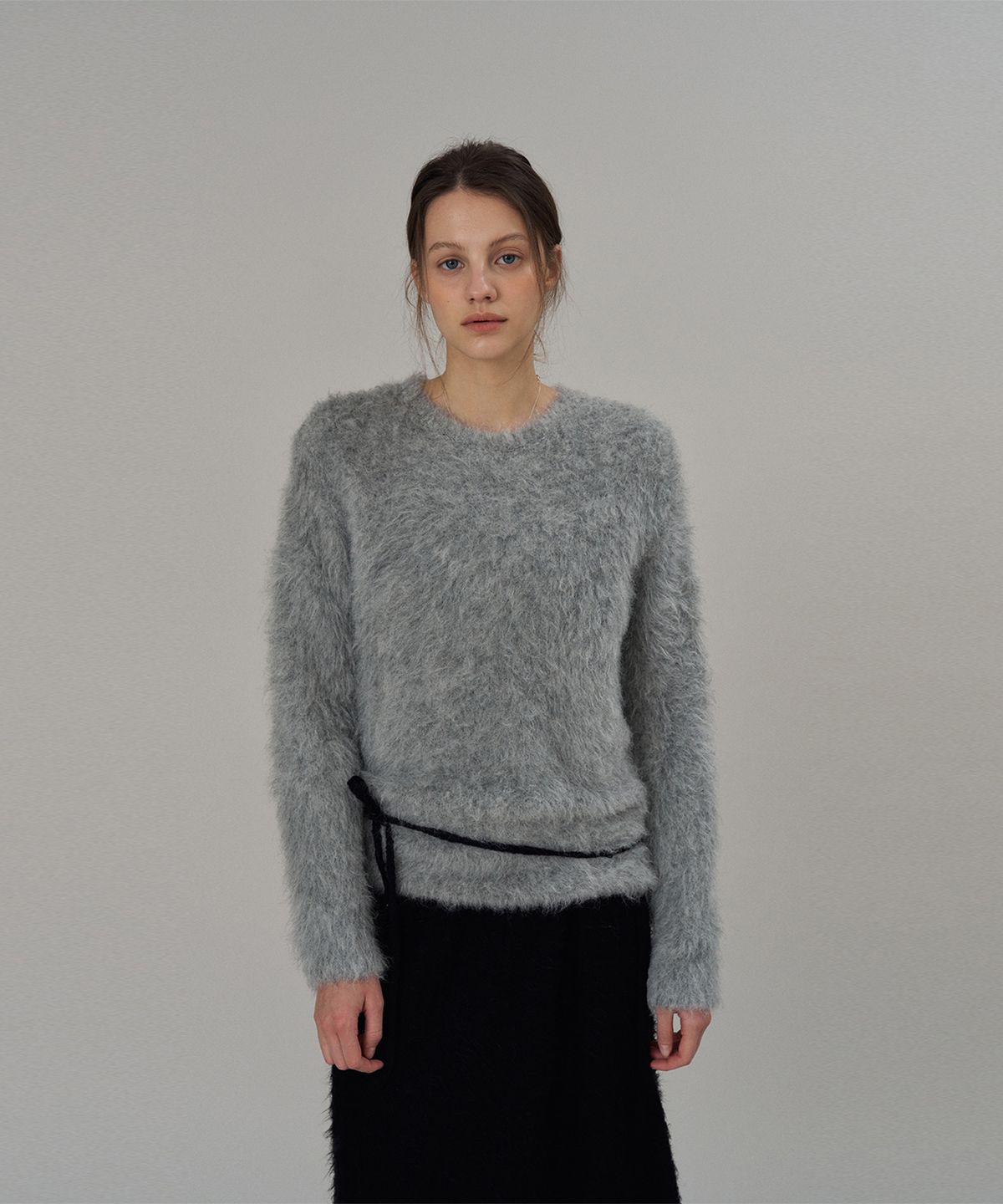 더 릴(THE LILLE) Lilly Brushed Knit Sweater_Gray
