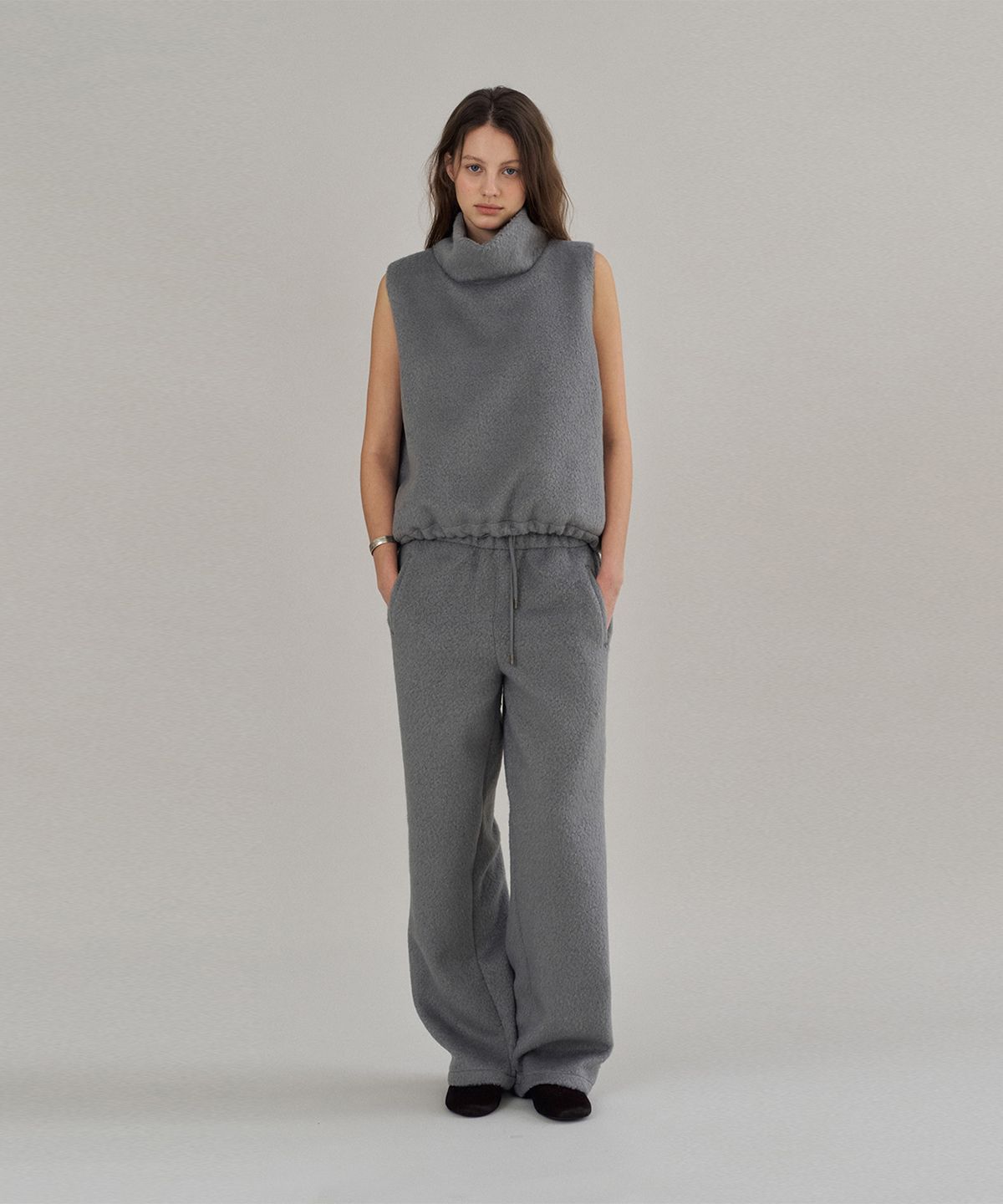 더 릴(THE LILLE) Boucle Jogger Pants_Gray
