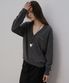 V-neck wool blended knit [TISP05SW08]_Gray