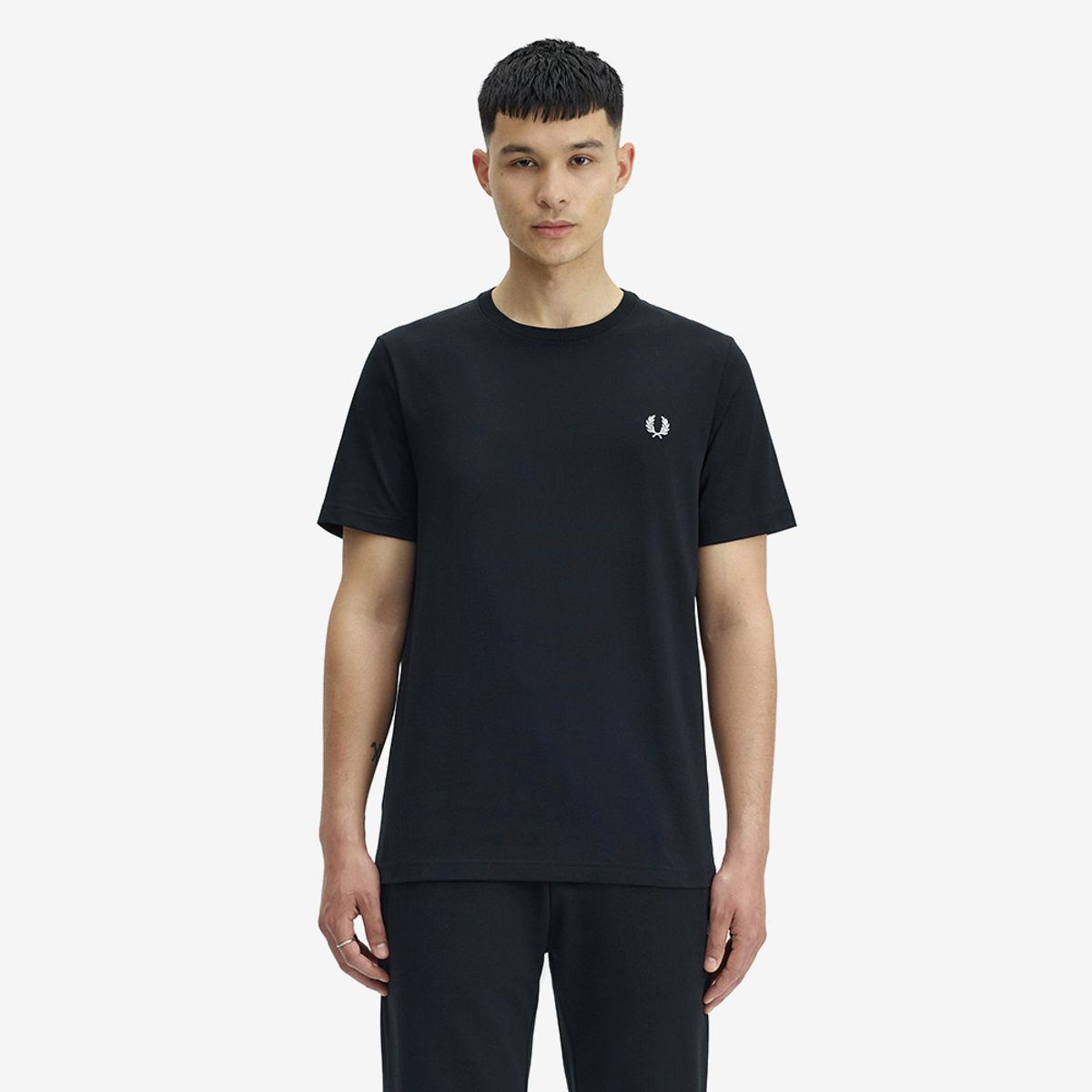 프레드페리(FRED PERRY) [Sport] 크루넥 티셔츠 - 블랙 AFPM2G91600-102