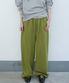 폴드 웨이스트 스웻팬츠 올리브 그린