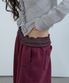 폴드 웨이스트 스웻팬츠 버건디