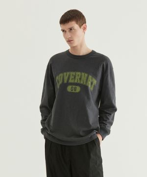 슬럽 아치 로고 롱슬리브 차콜