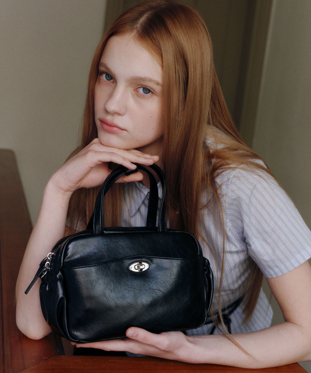 질바이질스튜어트(JILL BY JILLSTUART) [로웬] 블랙 토트백