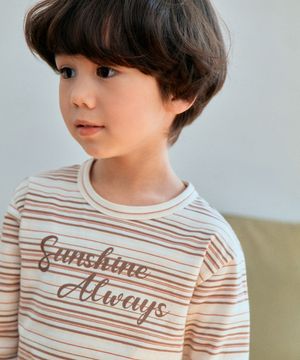 세인트 스트라이프 티셔츠_베이지