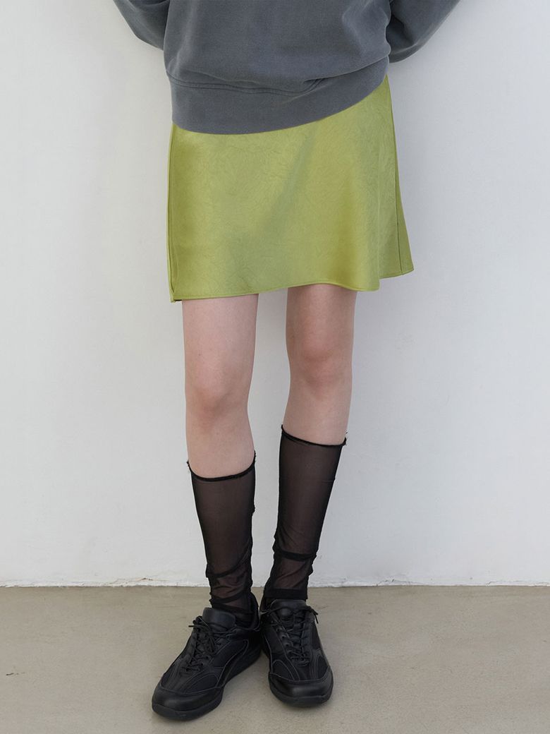 SATIN BAND MINI SKIRT (SK-5085)