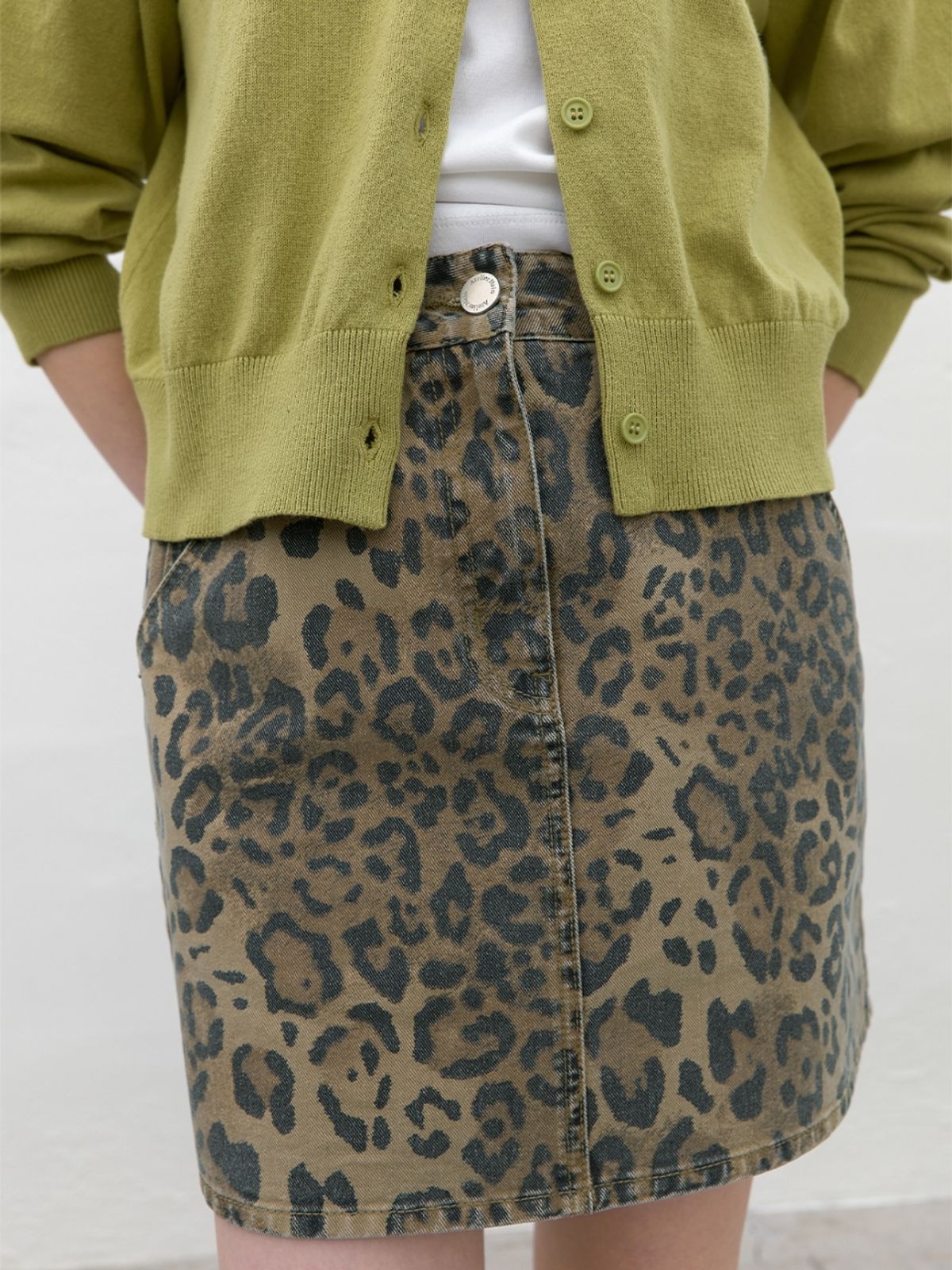 아틀리에 나인(ATELIER NAIN) LEOPARD MINI SKIRT (SK-5076)