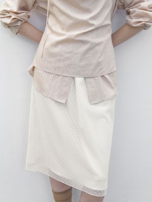 LACE LAYERED MIDI SKIRT (SK-5081)