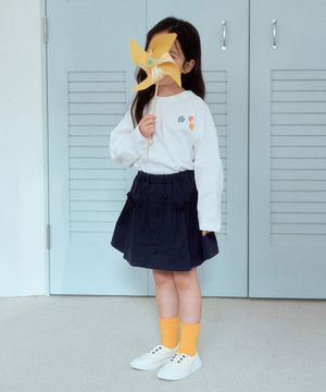 팬지 프릴 치마바지_네이비