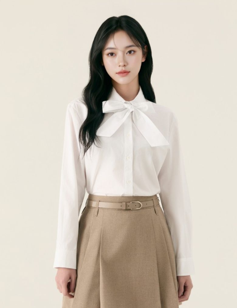 리본타이 셔츠_RMYWG23ST1