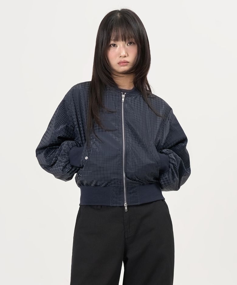 Check MA-1 Jacket (Navy)