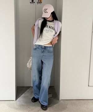 여성 와이드레그 데님 47F661G 1X8