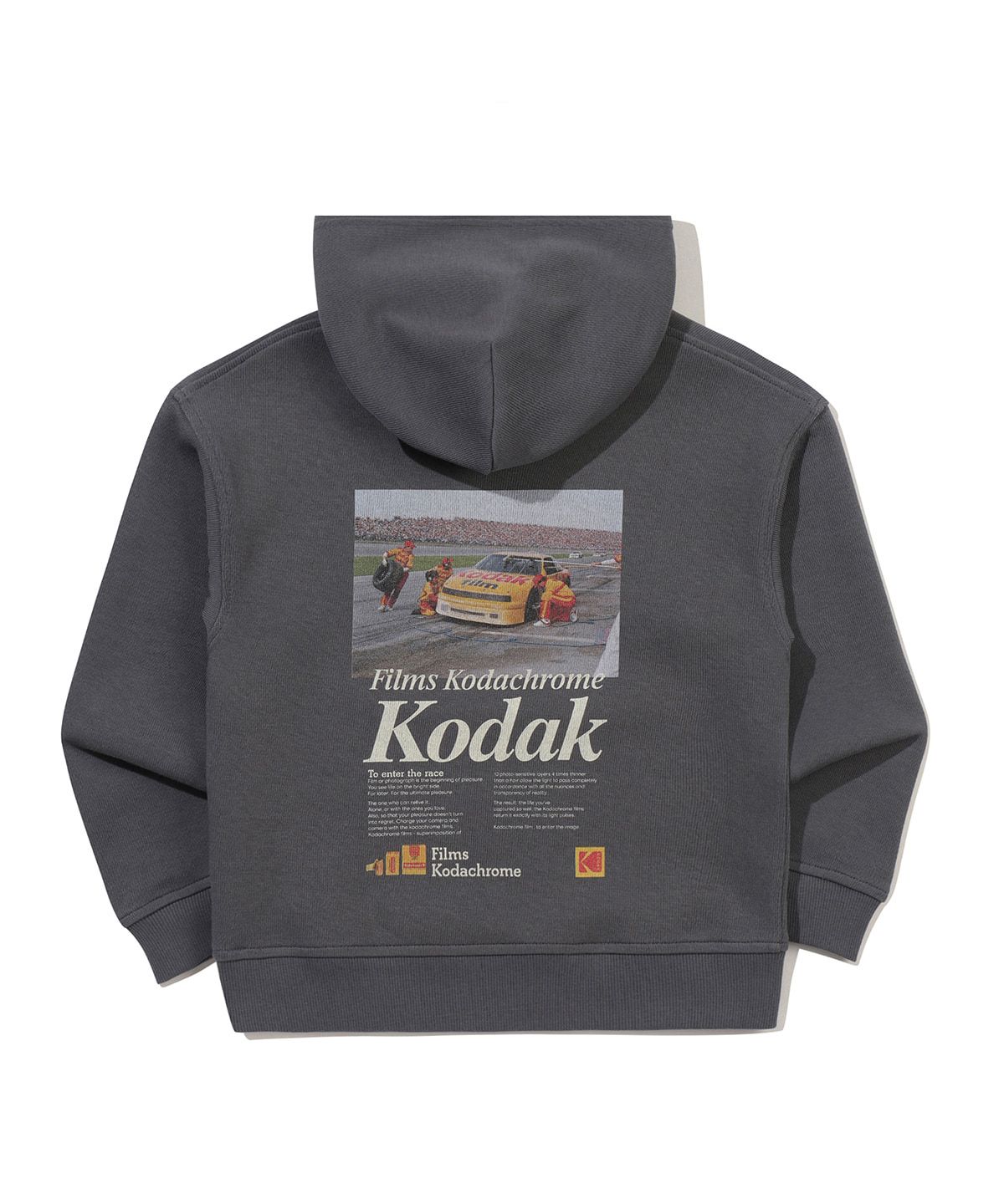 코닥 키즈(KODAK KIDS) 씨너리 그래픽 후드 티셔츠 키즈 CHARCOAL