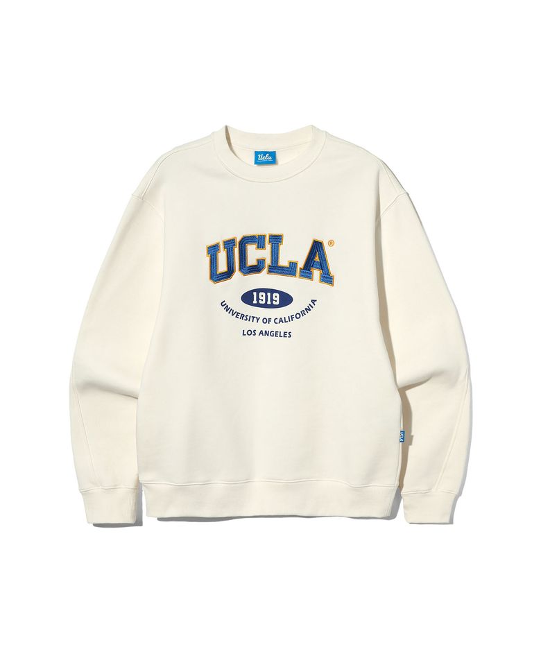 남녀공용 UCLA 기모 맨투맨[CREAM](UC2LTK1)