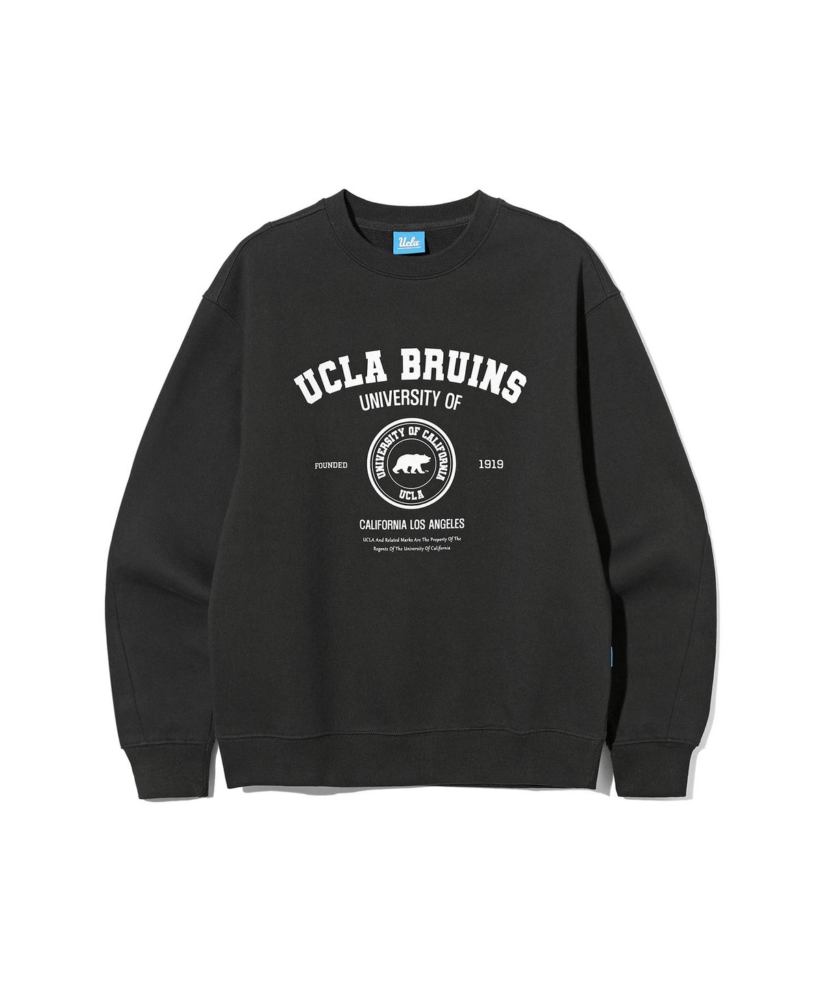 유씨엘에이(UCLA) 남녀공용 UCLA 기모 맨투맨[BLACK](UC2LTK1)