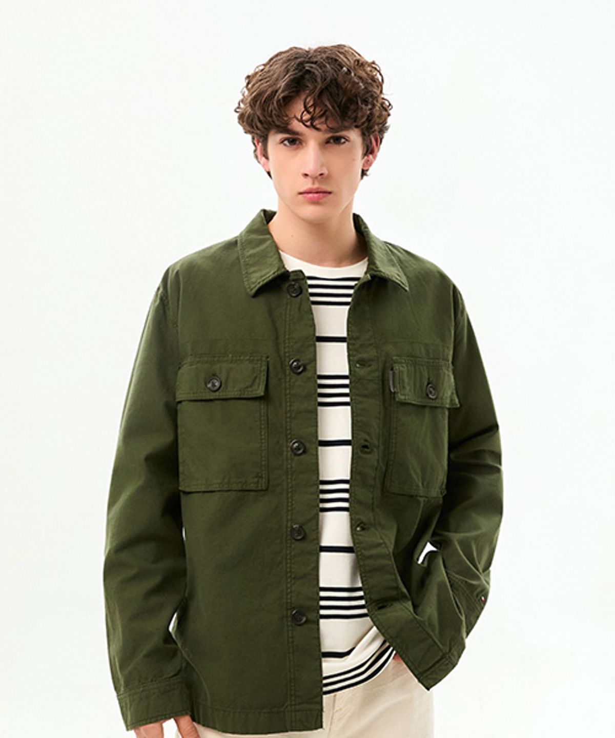 타미힐피거(TOMMY HILFIGER) 유틸리티 셔츠 자켓 (T12G1WOT110MT1M1Q)