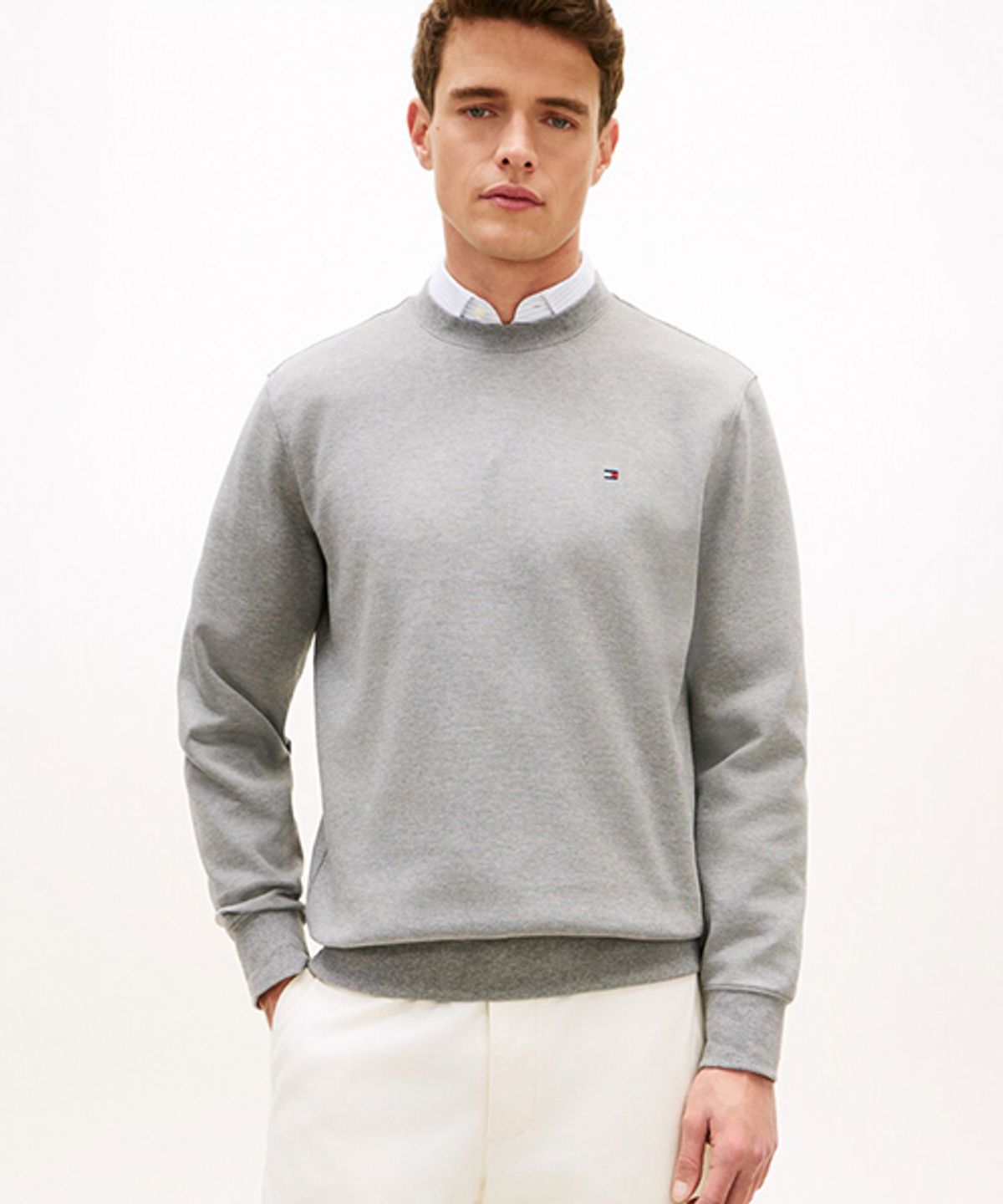 타미힐피거(TOMMY HILFIGER) 에센셜 인테크노 크루넥 스웨트셔츠 (T12G0TPO100MT2P91)