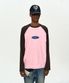LOGO WAPPEN RAGLAN L/S T-SHIRT atb1431m(PINK/BROWN)