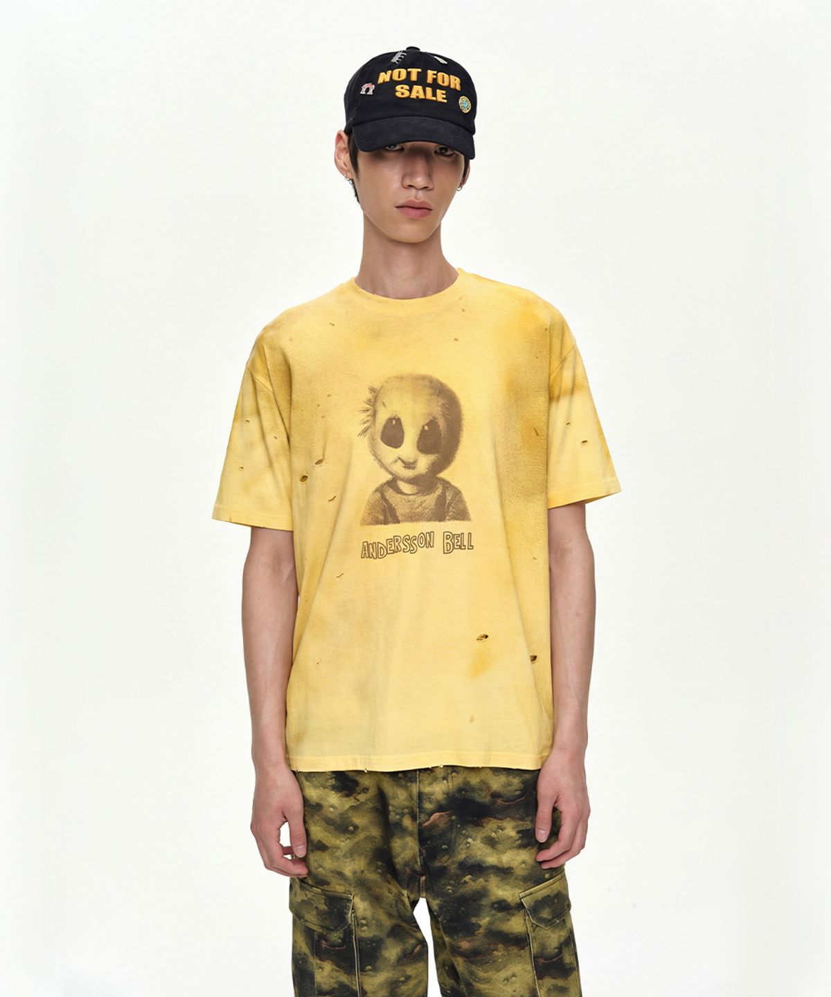앤더슨벨(ADSB ANDERSSON BELL) UNISEX ALIEN MACHINERY T-SHIRT atb1583u(YELLOW)