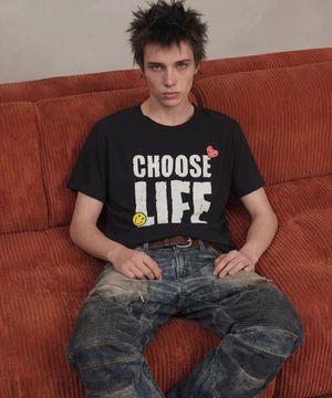 (ESSENTIAL) UNISEX CHOOSE LIFE T-SHIRT atb1547u(BLACK)