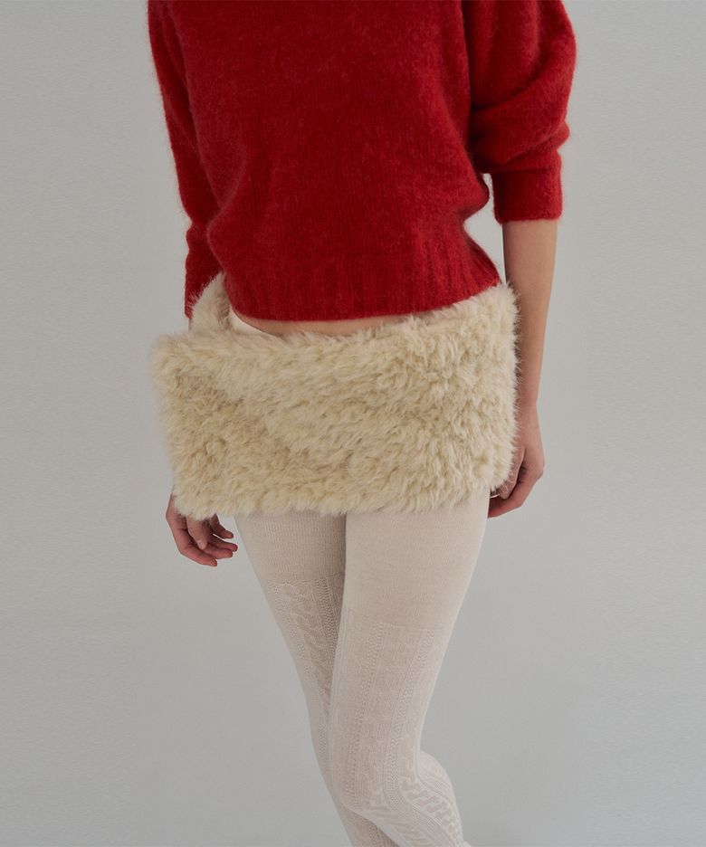 Siena Fur Belt & Muffler_2colors