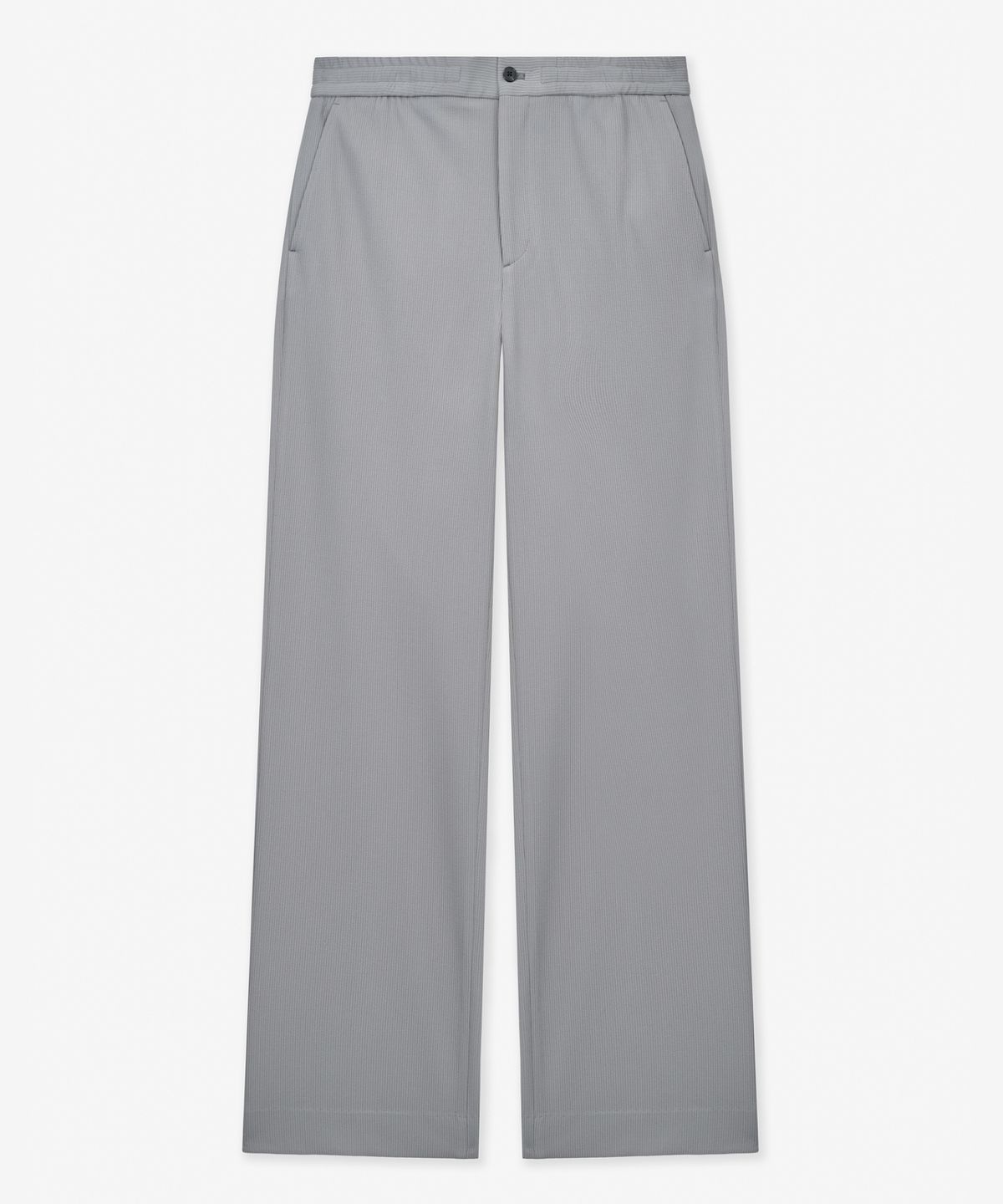 티엔지티(TNGT) Wide Fit Ribbed Banding Pants (Light Grey) TNPA6E109G2